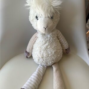 Plush Cream and Brown Stuffed Animal Toy